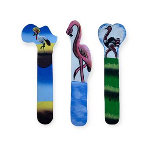 Set mit 3 Lesezeichen kenianische Vögel