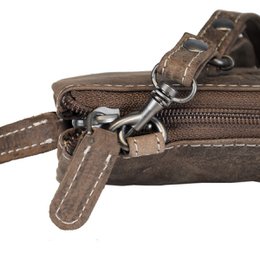 Lille skuldertaske I 3 farver Buffalo Læder - Festivaltaske - Lædertaske Lille - Crossbody taske til kvinder - Str. M