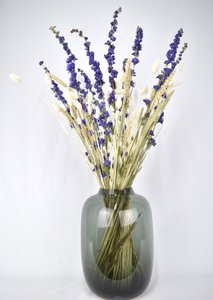 Droogbloemen Boeket - Natuurlijk Blauw - 70 cm
