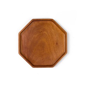 Handmade Tableware - Octagon Dessert Plate - Eco-friendly - Khaya Wood
