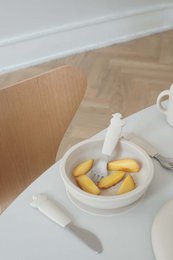 Silicone Stainless Steel Cutlery Set - Oyster Beige