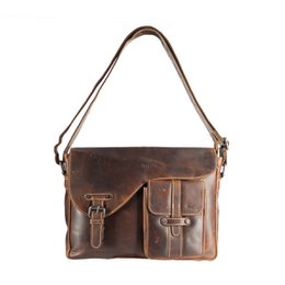 Umhängetasche Damen - Umhängetasche Herren - Umhängetasche Leder - Briefträgertasche Leder - 3 verschiedene Lederfarben