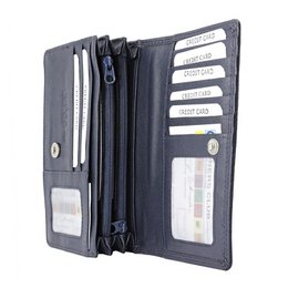 Cartera Mujer Piel Vaqueta - RFID Antideslizante - Cartera Mujer Ideal