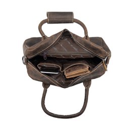 Ladies Bag Buffalo Leather In 3 Colors With A Shoulder Strap And Handles – Medium Size