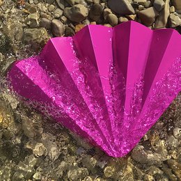 Håndventilator, ventilator, ventilator, pink uigennemsigtig