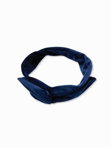 Hippe haarband met ijzerdraad - Velvet blauw