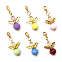Guardian angel "Lena" keychain, 6-series set, gold-colored