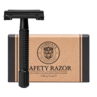 Guardenza Double-Edge Safety Razor Butterfly | matte black | Classic Razor | Barbier Razor