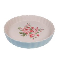 Pastel blue pie dish Bella 26,5 cm Isabelle Rose