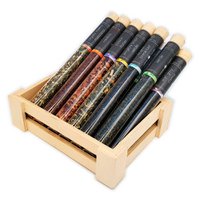 ASSORTMENT of organic leaf teas in glass tubes | In display