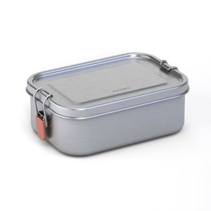 Lunchbox aus Edelstahl mit hitzebeständigem Einsatz – Terrakotta