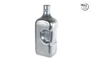 3R Kan Zilver Glas 12x12x32cm
