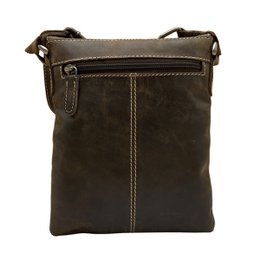 Læder skuldertaske Crossbody taske lavet i 3 farver buffalo læder - Kompakt taske ægte læder