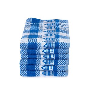 Houses Blue - Küchentuch-Set - 6-teilig - Twentse Damask