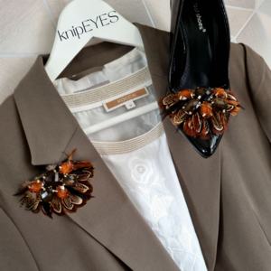 Shoeclips & Fashionclips - Feathers Brown (per 2)