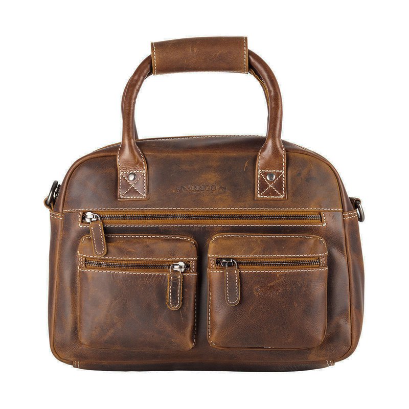 Ladies Bag Buffalo Leather In 3 Colors With A Shoulder Strap And Handles – Medium Size
