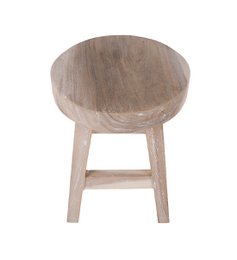 Stool Herma - wood - round top