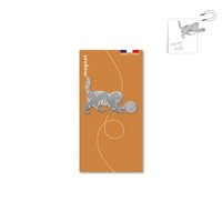 Metal magnet cat "misti"