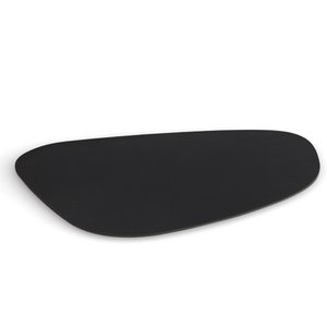 Placemat "2 tone", faux leather, black/dark green