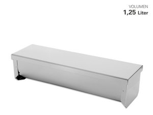 Terrinenform aus Edelstahl, 7,5 x 29 cm