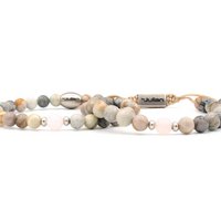 Moeder en dochter armbandenset Picasso Jaspis