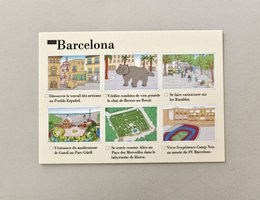 Illustrerede postkort Barcelona