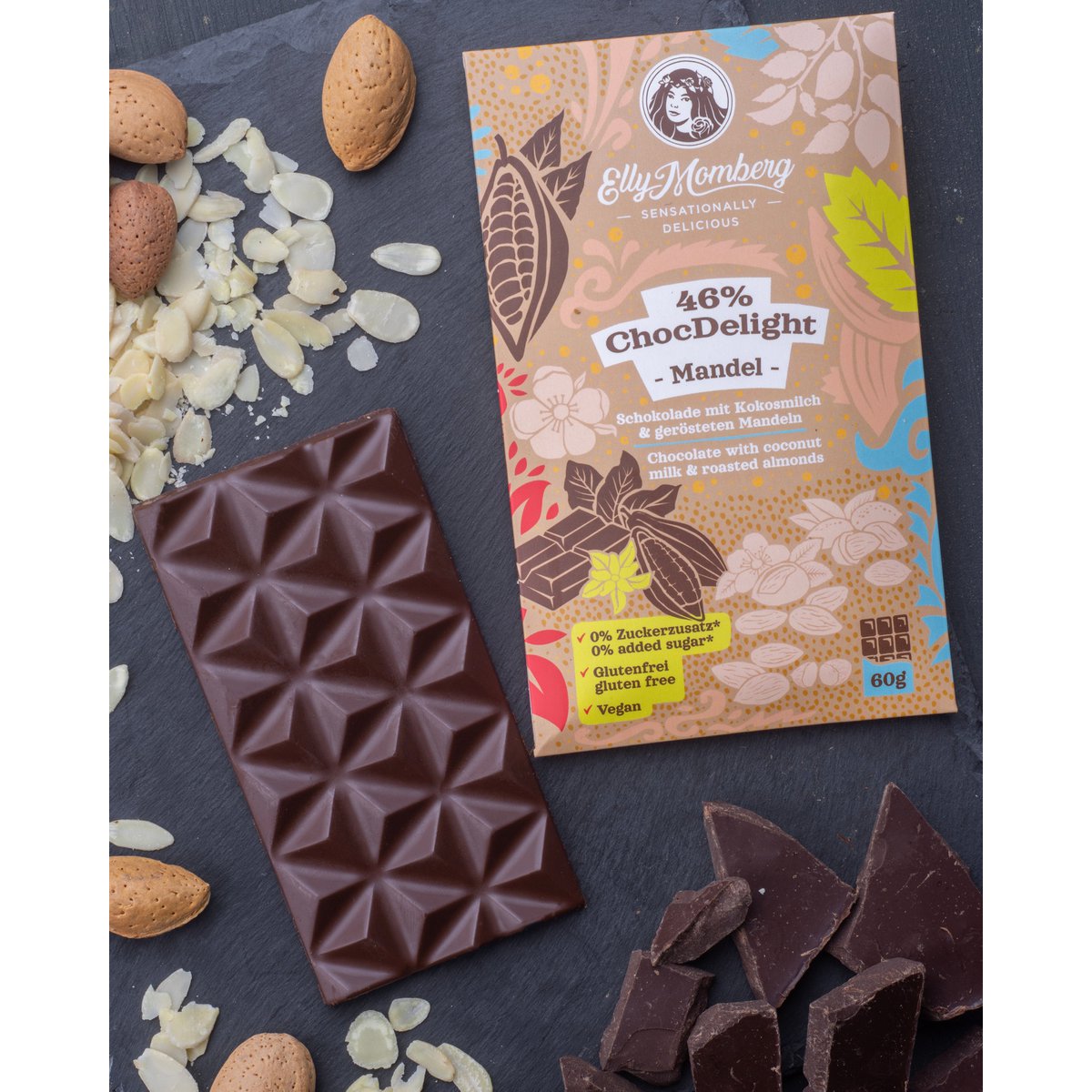 ChocDelight Schokotafeln 4er Set - ohne Zuckerzusatz I 240 g