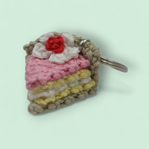 Pie slice keychain
