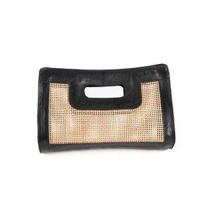 De Riviera Noir-clutch - natuurlijk zwart