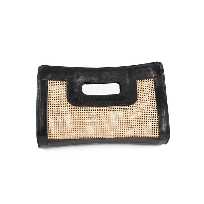 De Riviera Noir-clutch - natuurlijk zwart