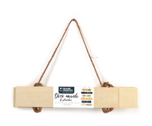 WANDDECORATIE 6 PLANKEN TRIPLEX 300x310x3MM