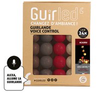 Mahogany Voice command Cotton ball light garland Google & Alexa