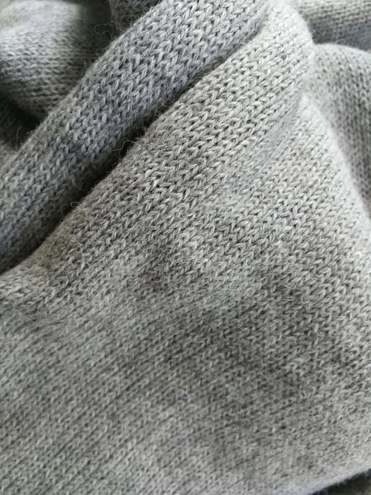 Alpaca Scarf XL Silvery Grey