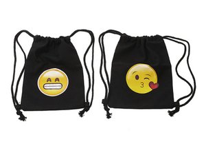 Gym bag with smiley, 24x32cm