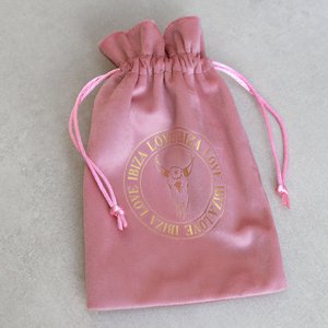Gift bag velvet rosé