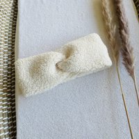 Teddy twist headband - Off White