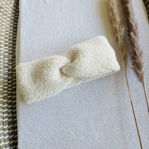 Teddy twist headband - Off White