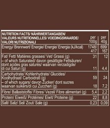 Hazelnut Protein Bar Covered With Chocolate, organic, Roobar, 40g