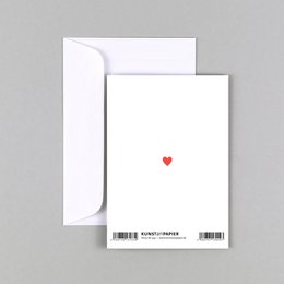 Geburtskarte Herz Tessa Beige