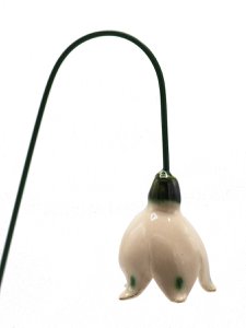 Sneeuwklokje bloem keramiek vast 3,5cm