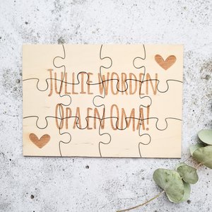 Pregnancy Announcement Wooden Puzzle | You are going to be grandma and grandpa!