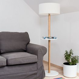 UFO Ashwood Gulvlampe Powder Pink