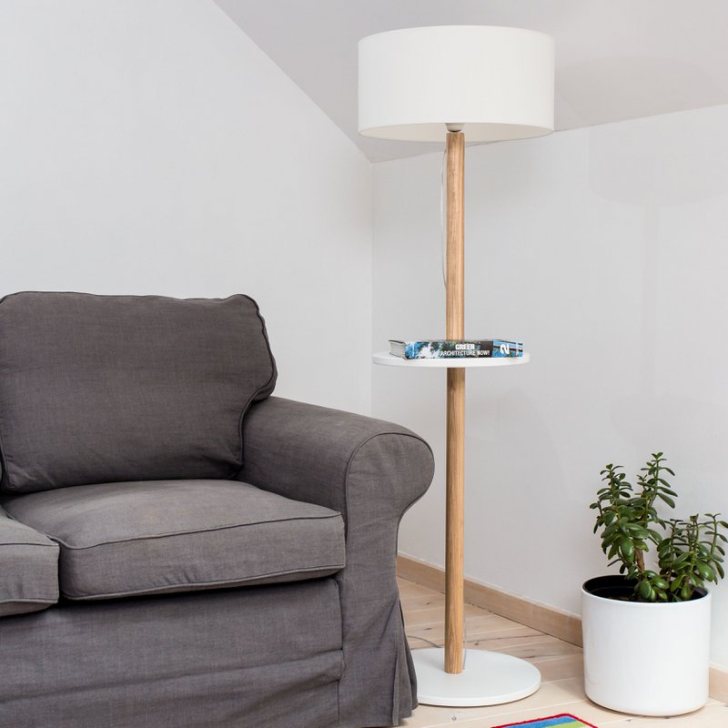 UFO Ashwood Gulvlampe Powder Pink
