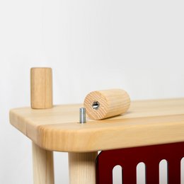 Massivt træ lowboard | reolsystem | akryl
