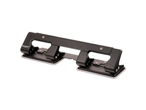 Hole punch Kangaro 4-hole black max 12 sheets, 0.55mm