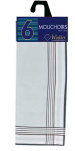 MEN'S HANDKERCHIEFS 40X40CM 100% COTTON DENIS ASSORTED