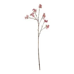 Soft pink artificial plant with delicate flowers, 60cm tall.