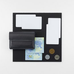 FRAME Geldbörse - schwarz rhodiniert