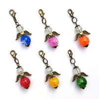 Guardian angel "Selma" keychain, 6-Set, bronze color