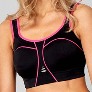 Padded Sportbeha Black/Pink